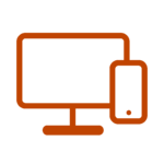 Icon PC und Smartphone