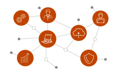 Grafik mit Icons zur Steuerberatung