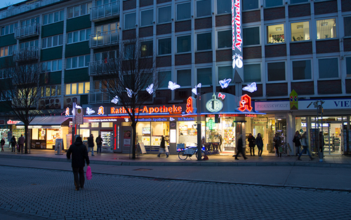 Außenansicht der Rathaus Apotheke in Hagen