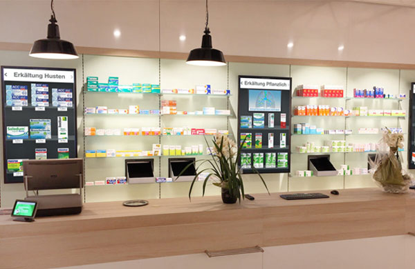 ADG vplus Digitale Sichtwahl in der Apotheke im alten RoehrWerk in Ober-Ramstadt